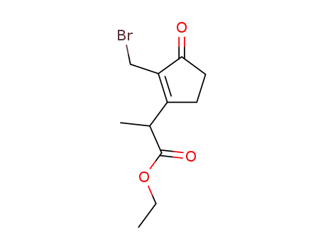 ethyl 2-(2-bromomethylcyclopent-2-enon-3-yl)propionate