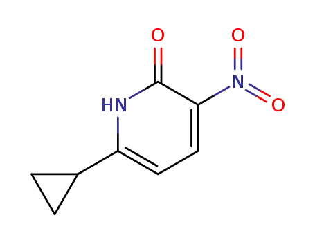 Molecular Structure of 187163-98-0 (6-cyclopropyl-3-nitropyridin-2(1H)-one)