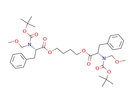 5,10-Dioxa-2,13-diazatetradecanedioic acid,
2,13-bis(methoxymethyl)-4,11-dioxo-3,12-bis(phenylmethyl)-,
bis(1,1-dimethylethyl) ester, (3S,12S)-