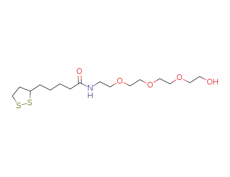 Molecular Structure of 1342764-64-0 (Lipoamido-PEG3-alcohol)