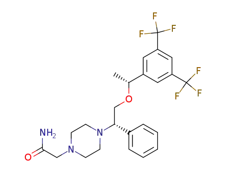 2-(4-{(S)-2-[(R)-1-(3,5-Bis-trifluoromethyl-phenyl)-ethoxy]-1-phenyl-ethyl}-piperazin-1-yl)-acetamide