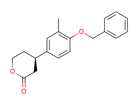 2H-Pyran-2-one, tetrahydro-4-[3-methyl-4-(phenylmethoxy)phenyl]-,
(4R)-