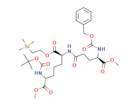 7-methyl 1-[2-(trimethylsilyl)ethyl] (2S,6R)-N<sup>α</sup>-(N-benzyloxycarbonyl-D-isoglutamyl α-methyl ester)-N<sup>ε</sup>-(tert-butyloxycarbonyl)-2,6-diaminopimelate