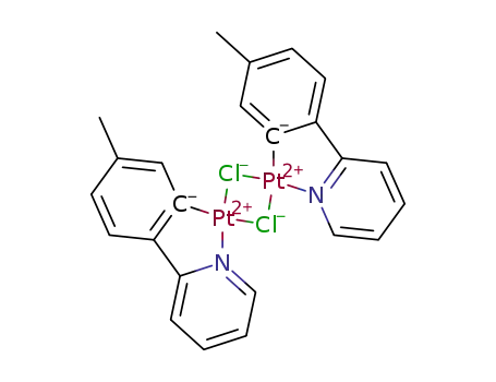 Molecular Structure of 400654-03-7 ([Pt<sub>2</sub>Cl<sub>2</sub>(2-(6-methylphenyl)pyridinate)2])