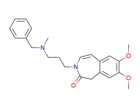2H-3-Benzazepin-2-one,
1,3-dihydro-7,8-dimethoxy-3-[3-[methyl(phenylmethyl)amino]propyl]-