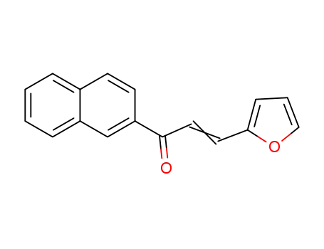Molecular Structure of 15462-59-6 ((E)-3-(2-FURYL)-1-(2-NAPHTHYL)-2-PROPEN-1-ONE)