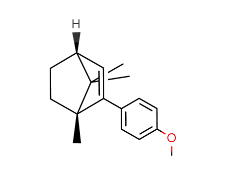 Molecular Structure of 16247-35-1 (2-(4-methoxyphenyl)-1,7,7-trimethylbicyclo[2.2.1]hept-2-ene)