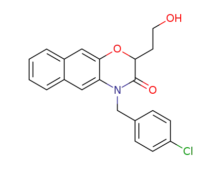 4-(4-chloro-benzyl)-2-(2-hydroxy-ethyl)-4<i>H</i>-naphtho[2,3-<i>b</i>][1,4]oxazin-3-one