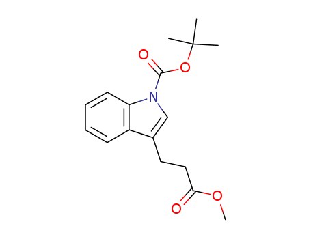 3-(2-Methoxycarbonyl-ethyl)-indole-1-carboxylic acid tert-butyl ester