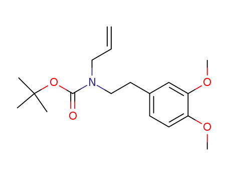 Molecular Structure of 630417-46-8 (Carbamic acid, [2-(3,4-dimethoxyphenyl)ethyl]-2-propenyl-,
1,1-dimethylethyl ester)