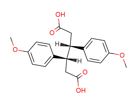 Molecular Structure of 19950-54-0 (<i>racem.</i>-3.4-bis-(4-methoxy-phenyl)-adipic acid)