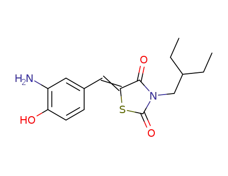 5-(3-amino-4-hydroxybenzylidene)-3-(2-ethylbutyl)thiazolidine-2,4-dione
