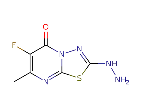 5H-2-hydrazino-6-fluoro-7-methyl-1,3,4-thiadiazolo[3,2-a]pyrimidine-5-one