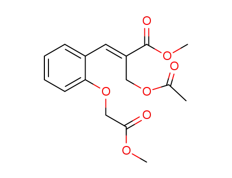 (E)-methyl 2-acetoxymethyl-3-[2-(carbomethoxymethyloxy)phenyl]propenoate