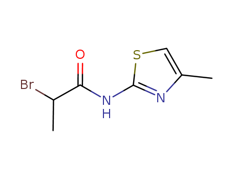 2-bromo-N-(4-methyl-1,3-thiazol-2-yl)propanamide(SALTDATA: FREE)