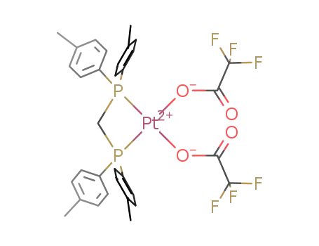 Pt(O<sub>2</sub>CCF<sub>3</sub>)2(((CH<sub>3</sub>C<sub>6</sub>H<sub>4</sub>)2P)2CH<sub>2</sub>)