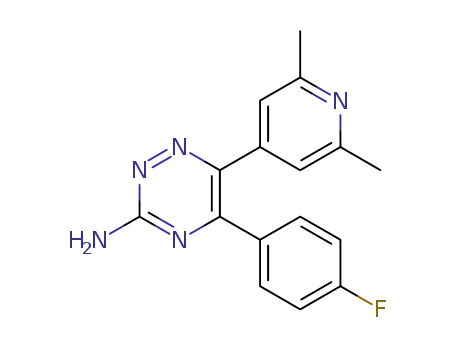 6-(2,6-dimethylpyridin-4-yl)-5-(4-fluorophenyl)-1,2,4-triazin-3-amine