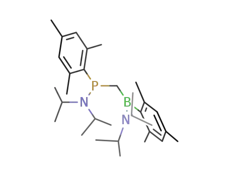 (((CH<sub>3</sub>)2CH)2N)((CH<sub>3</sub>)3C<sub>6</sub>H<sub>2</sub>)PCB(C<sub>6</sub>H<sub>2</sub>(CH<sub>3</sub>)3)N(CH(CH<sub>3</sub>)2)2