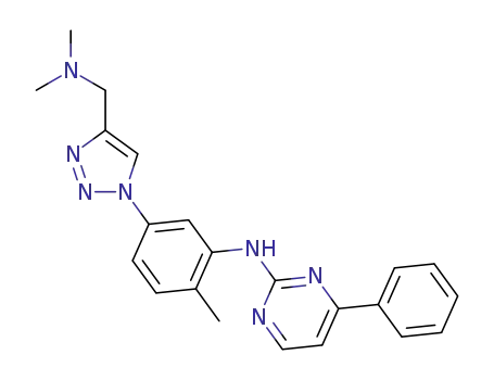 N-[2-methyl-5-{4-[(dimethylamino)methyl]-1H-1,2,3-triazol-1-yl}-phenyl]-4-phenylpyrimidin-2-amine