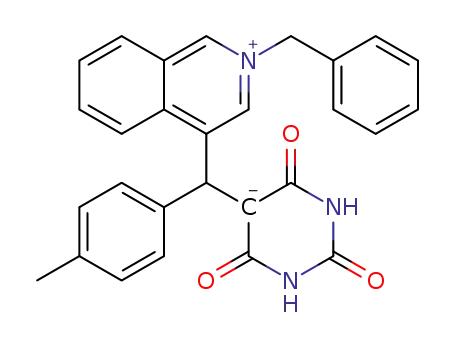 5-((2-benzylisoquinolinium-4-yl)(p-tolyl)methyl)-2,4,6-trioxohexahydropyrimidin-5-ide
