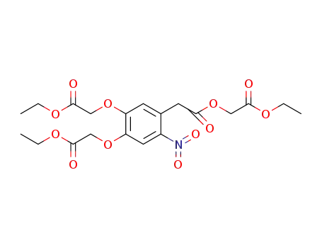 2-(4,5-bis(ethoxycarbonylmethoxy)-2-nitrophenyl)acetic acid ethoxycarbonylmethyl ester