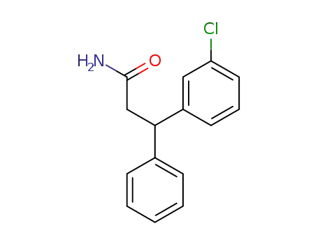 3-(3-chlorophenyl)-3-phenylpropionamide