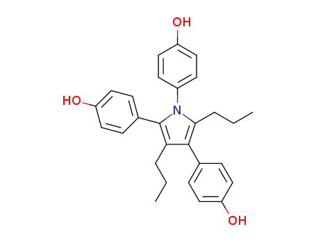 1,2,4-tris(4-hydroxyphenyl)-3,5-dipropyl-1H-pyrrole