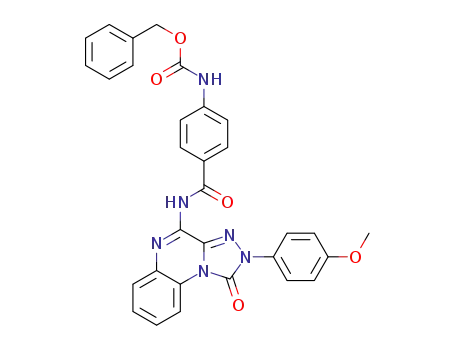 benzyl N-(4-[2-(4-methoxyphenyl)-1-oxo-1H,2H-[1,2,4]triazolo[4,3-a]quinoxalin-4-yl]carbamoylphenyl)carbamate