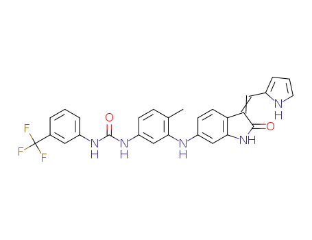 C<sub>28</sub>H<sub>22</sub>F<sub>3</sub>N<sub>5</sub>O<sub>2</sub>