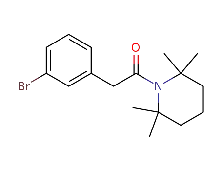 2-(3-bromophenyl)-1-(2,2,6,6-tetramethylpiperidin-1-yl)ethanone