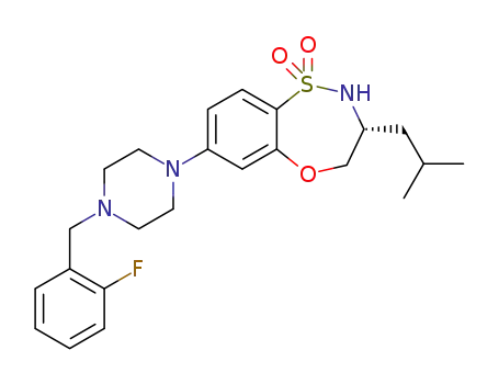 C<sub>23</sub>H<sub>30</sub>FN<sub>3</sub>O<sub>3</sub>S