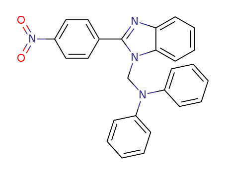Molecular Structure of 1268244-62-7 (1-diphenylaminomethyl-2-(4-nitrophenyl)-1H-benzimidazole)
