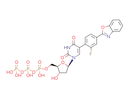 5-[4''-(benzo[d]oxazol-2'''-yl)-2''-fluorophenyl]-2'-deoxyuridine 5'-O-triphosphate