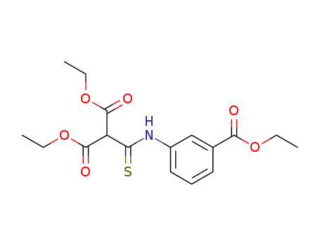 Propanedioic acid, [[[3-(ethoxycarbonyl)phenyl]amino]thioxomethyl]-,
diethyl ester