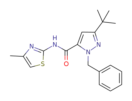 3-tert-butyl-1-benzyl-N-(4-methylthiazol-2-yl)-1H-pyrazole-5-carboxamide