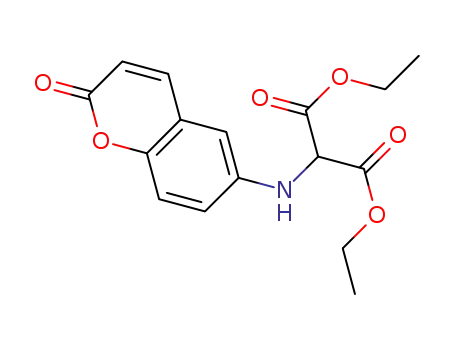 2-(2-oxo-2H-chromen-6-yl-amino)malonic acid diethyl ester