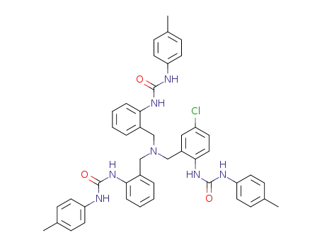 bis{2-[N'-(4-methylphenyl)ureido]benzyl}{5-chloro-2-[N'-(4-methylphenyl)ureido]benzyl}amine