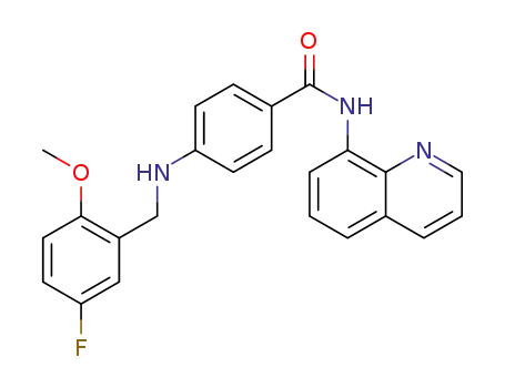 4-(5-fluoro-2-methoxybenzylamino)-N-(quinolin-8-yl)benzamide