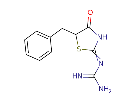 1-[5-benzyl-4-oxo-1,3-thiazolidin-2-ylidene]guanidine