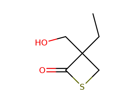 3-ethyl-3-(hydroxymethyl)thietan-2-one