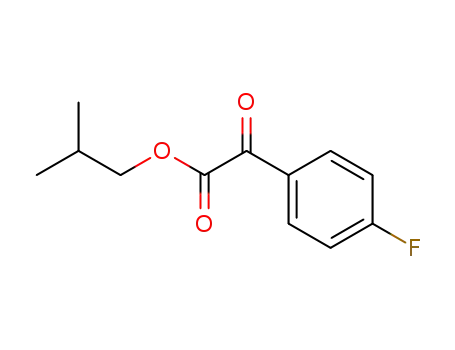 Molecular Structure of 62123-64-2 (isobutyl 2-(4-fluorophenyl)-2-oxoacetate)