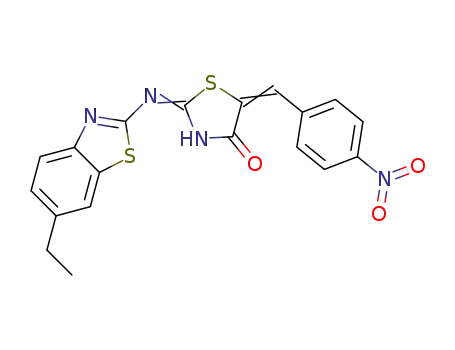 5-(4-nitrobenzylidene)-2-(6-ethylbenzo[d]thiazol-2-ylimino)thiazolidin-4-one
