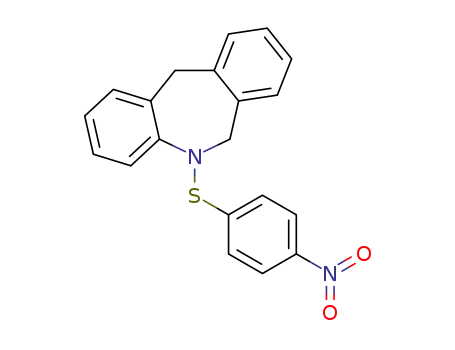 Molecular Structure of 1334412-02-0 (5-(4-nitrophenylthio)-6,11-dihydro-5H-dibenzo[b,e]azepine)