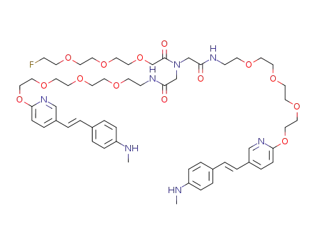 2-(2-(2-(2-fluoroethoxy)ethoxy)ethoxy)-N,N-bis(14-(5-((E)-4-(methylamino)styryl)pyridin-2-yloxy)-2-oxo-6,9,12-trioxa-3-azatetradecyl)acetamide