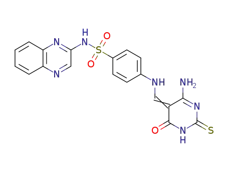 4-(4-amino-6-oxo-2-thioxo-1,6-dihydro-2H-pyrimidin-5-ylidene-methylamino)-N-(quinoxalin-2-yl)benzenesulfonamide