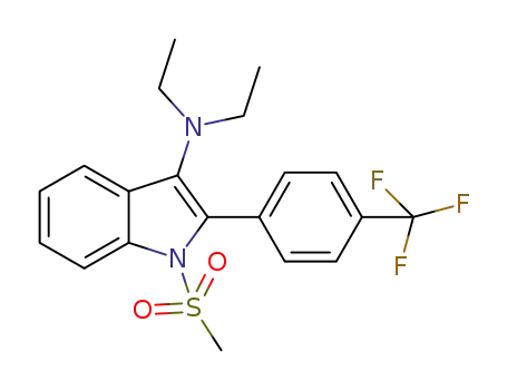 N,N-diethyl-1-methanesulfonyl-2-[4-(trifluoromethyl)-phenyl]indol-3-amine