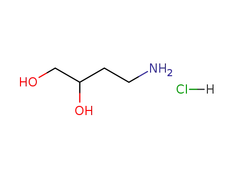 Molecular Structure of 87681-47-8 (1,2-Butanediol, 4-amino-, hydrochloride)
