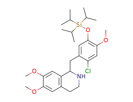 1-[2-chloro-4-methoxy-5-(triisopropylsilyloxy)benzyl]-6,7-dimethoxy-1,2,3,4-tetrahydroisoquinoline