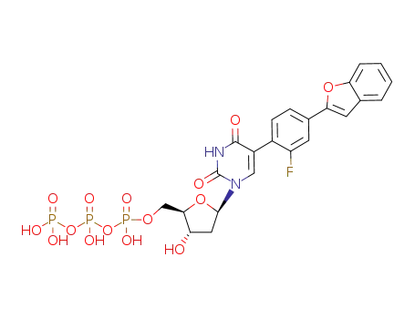 5-[4''-(benzofuran-2'''-yl)-2''-fluorophenyl]-2'-deoxyuridine 5'-O-triphosphate