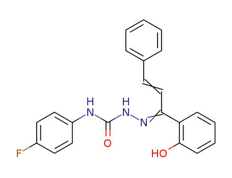 Molecular Structure of 1210039-53-4 (4-(4-fluorophenyl)-1-[1-(2-hydroxyphenyl)-3-phenylallylidene]semicarbazide)